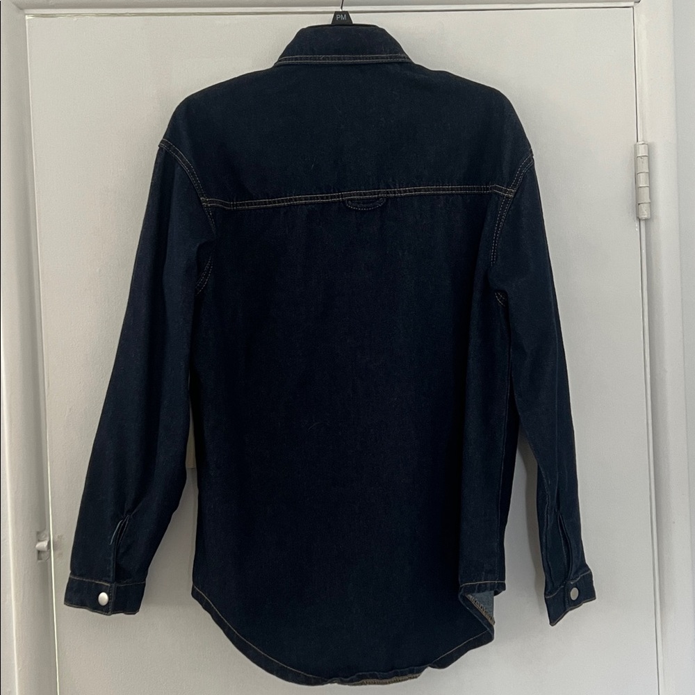 Dark Blue Denim Shirt